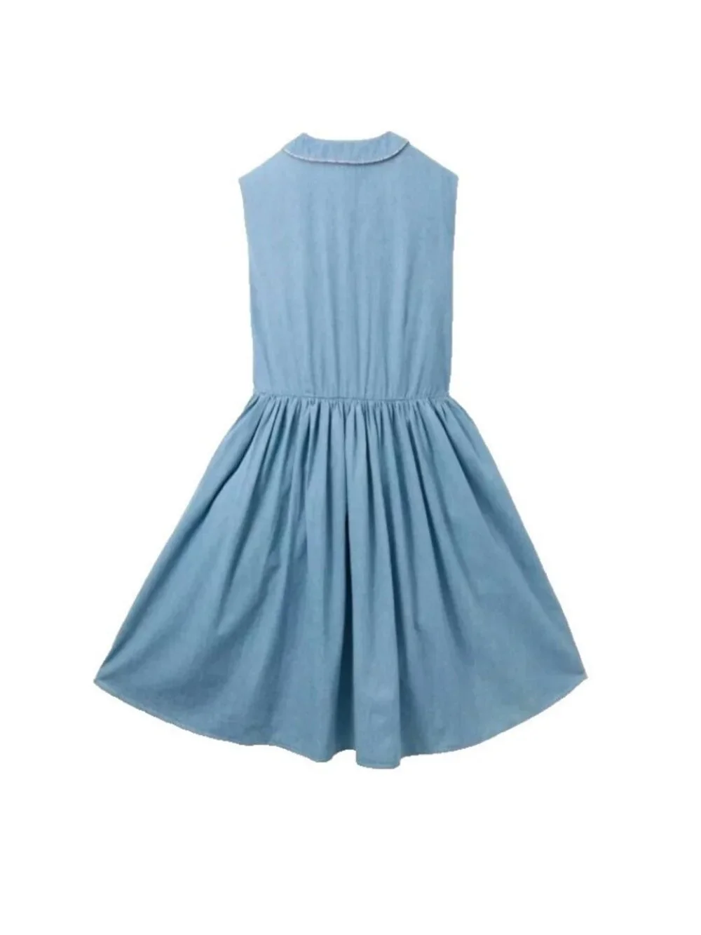 Disney Store Lady and the Tramp Chambray Dress Size Large Lined Pockets - Picture 2 of 8